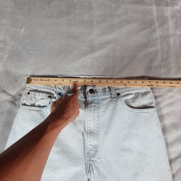 Vintage Levis 550 Relaxed Tapered Leg Jeans Mens 36x36 (Fits 34x35) Flaws READ! - Picture 13 of 16